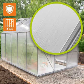 Szklarnia ogrodowa z poliwęglanu - Viola III - 310x190x195 GRINDI IN THE GARDEN - 10