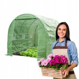 Tunel foliowy szklarnia ogrodowa 3 x 2 m Zielony - Oxalis I GRINDI - 1
