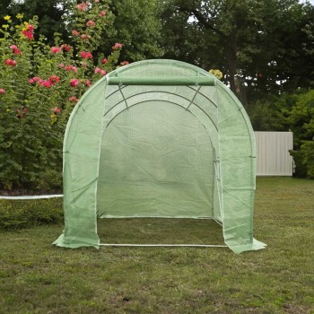 Tunel foliowy szklarnia ogrodowa 3 x 2 m Zielony - Oxalis I GRINDI - 6