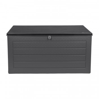 Skrzynia ogrodowa 680L - ciemnoszara z siedziskiem - Padda GRINDI IN THE GARDEN - 1