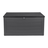 Skrzynia ogrodowa 680L - ciemnoszara z siedziskiem - Padda GRINDI IN THE GARDEN - 1
