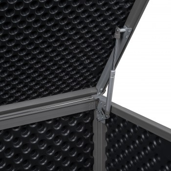 Skrzynia ogrodowa 680L - ciemnoszara z siedziskiem - Padda GRINDI IN THE GARDEN - 6