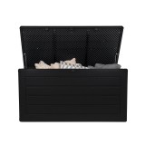 Skrzynia ogrodowa 680L - czarna z siedziskiem - Padda GRINDI IN THE GARDEN - 2