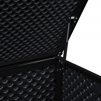 Skrzynia ogrodowa 680L - czarna z siedziskiem - Padda GRINDI IN THE GARDEN - 6