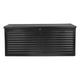 Skrzynia ogrodowa 490L czarna z siedziskiem - Columba GRINDI IN THE GARDEN - 1