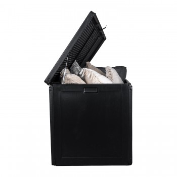 Skrzynia ogrodowa 490L czarna z siedziskiem - Columba GRINDI IN THE GARDEN - 4