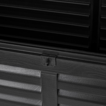 Skrzynia ogrodowa 490L czarna z siedziskiem - Columba GRINDI IN THE GARDEN - 8