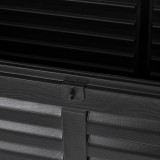 Skrzynia ogrodowa 490L czarna z siedziskiem - Columba GRINDI IN THE GARDEN - 8