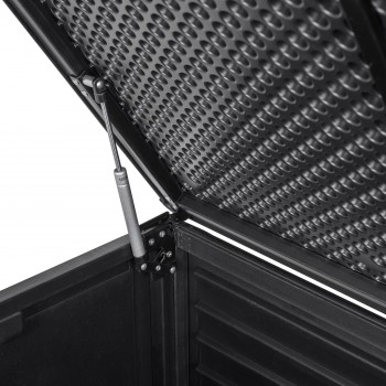 Skrzynia ogrodowa 490L czarna z siedziskiem - Columba GRINDI IN THE GARDEN - 10