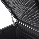 Skrzynia ogrodowa 490L czarna z siedziskiem - Columba GRINDI IN THE GARDEN - 10