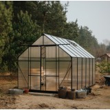 Szklarnia ogrodowa z poliwęglanu - Verbena I - 3,7x2,4m - czarna GRINDI - 3