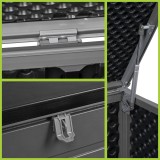 Skrzynia ogrodowa 680L - ciemnoszara z siedziskiem - Padda GRINDI IN THE GARDEN - 9