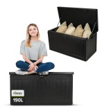 Skrzynia ogrodowa - Morus 190 litrów, czarna GRINDI - 2