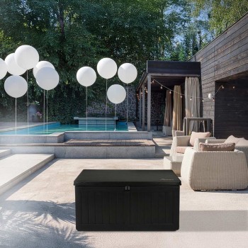 Skrzynia ogrodowa - Morus 190 litrów, czarna GRINDI - 13