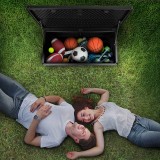 Skrzynia ogrodowa - Morus 190 litrów, czarna GRINDI - 16