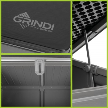 Skrzynia ogrodowa - Morus 190 litrów, ciemnoszara GRINDI IN THE GARDEN - 10