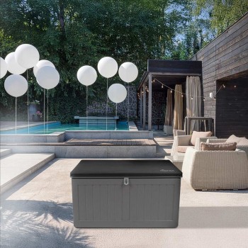 Skrzynia ogrodowa - Morus 190 litrów, ciemnoszara GRINDI IN THE GARDEN - 11