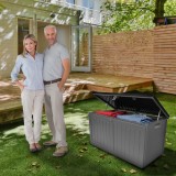 Skrzynia ogrodowa - Morus 190 litrów, ciemnoszara GRINDI IN THE GARDEN - 14