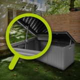Skrzynia ogrodowa - Morus 190 litrów, ciemnoszara GRINDI IN THE GARDEN - 15