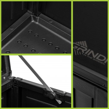 Skrzynia ogrodowa - Cygnus 270 litrów, czarna GRINDI - 8