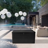 Skrzynia ogrodowa - Cygnus 270 litrów, czarna GRINDI - 11