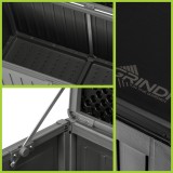 Skrzynia ogrodowa - Cygnus 270 litrów, ciemnoszara GRINDI IN THE GARDEN - 7