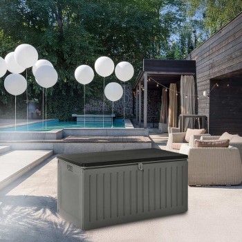 Skrzynia ogrodowa - Cygnus 270 litrów, ciemnoszara GRINDI IN THE GARDEN - 8