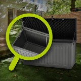 Skrzynia ogrodowa - Cygnus 270 litrów, ciemnoszara GRINDI IN THE GARDEN - 12