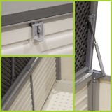 Skrzynia ogrodowa z siedziskiem - Larus 390 litrów GRINDI IN THE GARDEN - 10