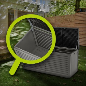 Skrzynia ogrodowa - Columba 490 litrów - ciemnoszara GRINDI IN THE GARDEN - 12