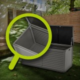 Skrzynia ogrodowa - Columba 490 litrów - ciemnoszara GRINDI IN THE GARDEN - 12