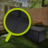 Skrzynia ogrodowa 490L czarna z siedziskiem - Columba GRINDI IN THE GARDEN - 15