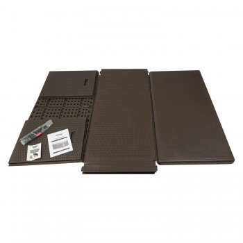 Skrzynia ogrodowa 570L - brązowa z siedziskiem - Rissa I GRINDI IN THE GARDEN - 17