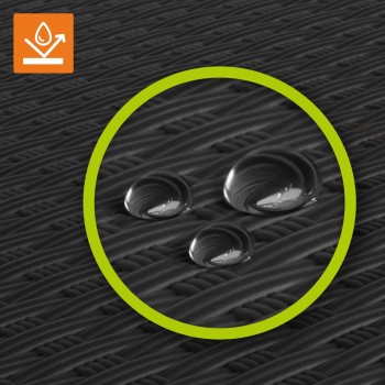 Skrzynia ogrodowa 870L - czarna z siedziskiem - Rissa II GRINDI IN THE GARDEN - 11