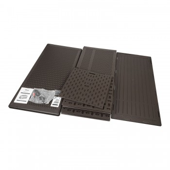 Skrzynia ogrodowa 870L - brązowa z siedziskiem - Rissa II GRINDI - 17