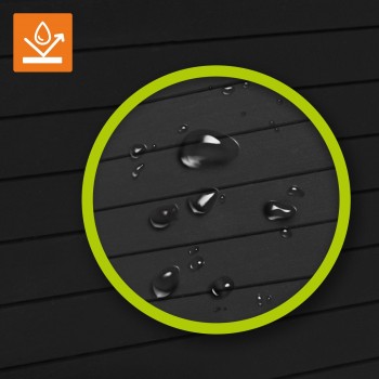 Skrzynia ogrodowa 870L - czarna z siedziskiem - Treeline II GRINDI IN THE GARDEN - 10