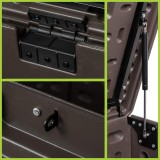 Skrzynia ogrodowa 870L - brązowa  z siedziskiem - Treeline II GRINDI - 10