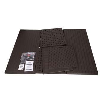 Skrzynia ogrodowa 870L - brązowa  z siedziskiem - Treeline II GRINDI - 18