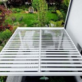 Pergola tarasowa, biała aluminiowa z otwieranym dachem - Kea II 3x4m GRINDI IN THE GARDEN - 8