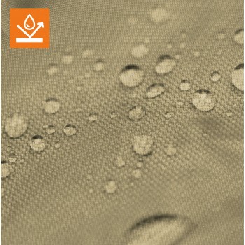 Pergola tarasowa szara z beżowym poszyciem - Irda I 2,9x2,9m GRINDI IN THE GARDEN - 11