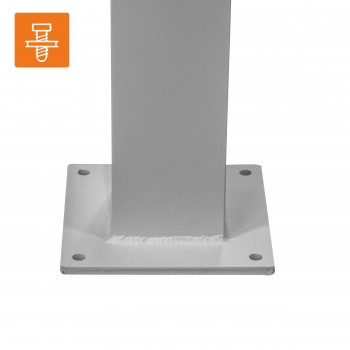 Pergola tarasowa aluminiowa - TASOS I - 3x3m biała GRINDI - 8