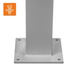 Pergola tarasowa aluminiowa - TASOS I - 3x3m biała GRINDI - 8