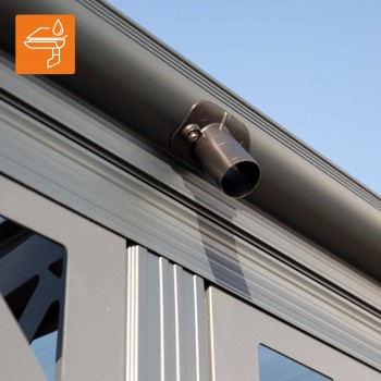 Wiata garażowa ALU 505x300x220 szara - Tilos II GRINDI IN THE GARDEN - 8