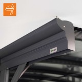 Wiata garażowa ALU 505x300x220 szara - Tilos I GRINDI IN THE GARDEN - 9