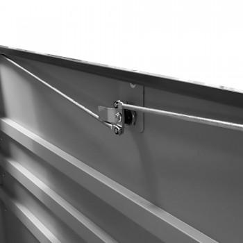 Skrzynia ogrodowa metalowa - Orto 400 litrów - antracytowa GRINDI IN THE GARDEN - 4