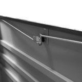 Skrzynia ogrodowa metalowa - Orto 400 litrów - antracytowa GRINDI IN THE GARDEN - 4