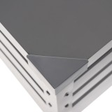 Skrzynia ogrodowa metalowa - Orto 600 litrów - szara GRINDI IN THE GARDEN - 9