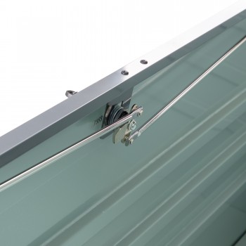 Skrzynia ogrodowa metalowa - Orto 600 litrów - szara GRINDI IN THE GARDEN - 12