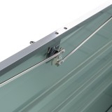 Skrzynia ogrodowa metalowa - Orto 600 litrów - szara GRINDI IN THE GARDEN - 12