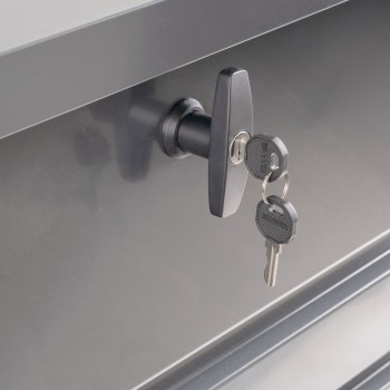 Skrzynia ogrodowa metalowa - Orto 1000 litrów - szara GRINDI IN THE GARDEN - 6